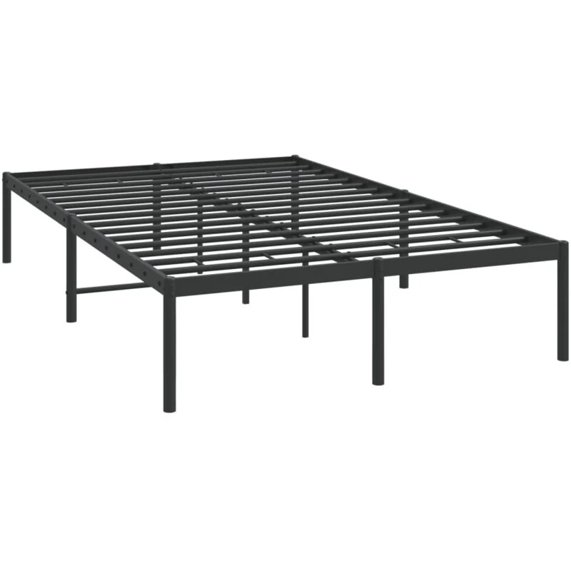 Image of VIDAXL Metal Bed Frame without Mattress Black 120x190cm Vidaxl 8720845720858