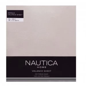 Image of Nautica Valance Sheet - Cream