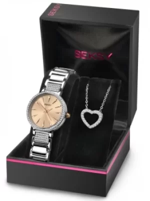 Image of Seksy Ladies Jewellery Set Watch 2534G