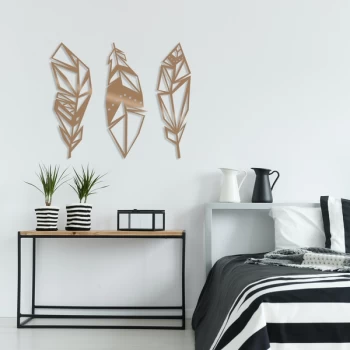 Image of Feather - Copper Copper Decorative Metal Wall Accessory