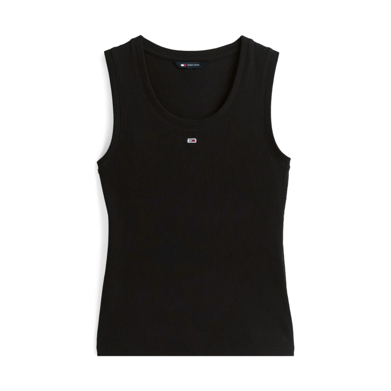 Image of Tommy Jeans Essentials Rib Tank Top Black female 10 (S)