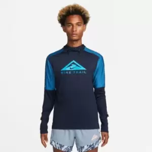 Image of Nike Dri-FIT Trail Mens Trail Running Hoodie - Blue