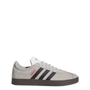Image of adidas VL Court Lifestyle Skateboarding Suede Shoes Mens - Grey One / Core Black / Better