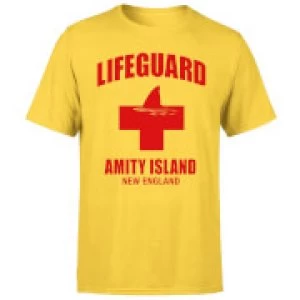 Image of Jaws Amity Island Lifeguard T-Shirt - M - Yellow