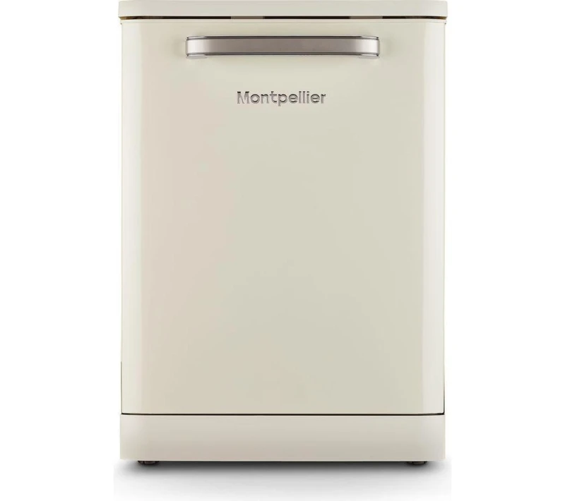 Image of Montpellier Retro MAB1353DC Full Size Dishwasher - Cream 5060617985034