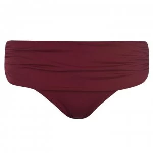 Image of Calvin Klein Curve Foldover Bikini Briefs - RHUBARB