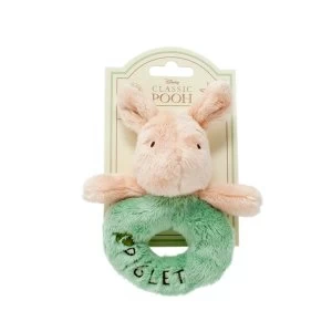 Image of Hundred Acre Wood Piglet Ring Rattle