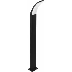 Image of IP44 Outdoor Bollard Light Black Aluminium 11W Built in LED Lamp Post