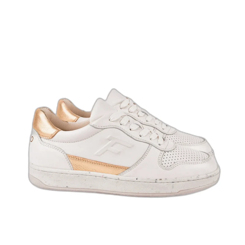 Image of Faguo Leather Trainers woman Faguo Alder Beige Female 39