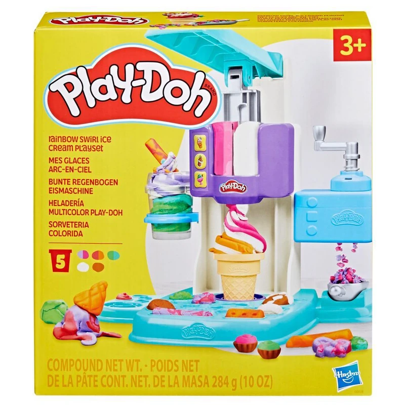 Image of Play-Doh Play-Doh Rainbow Ice Cream Playset