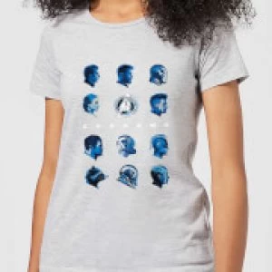Image of Avengers: Endgame Heads Womens T-Shirt - Grey - S