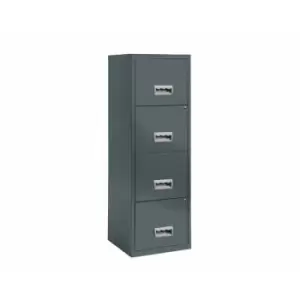 Image of Pierre Henry 4 Drawer Maxi Tall Filing Cabinet - Dark Grey