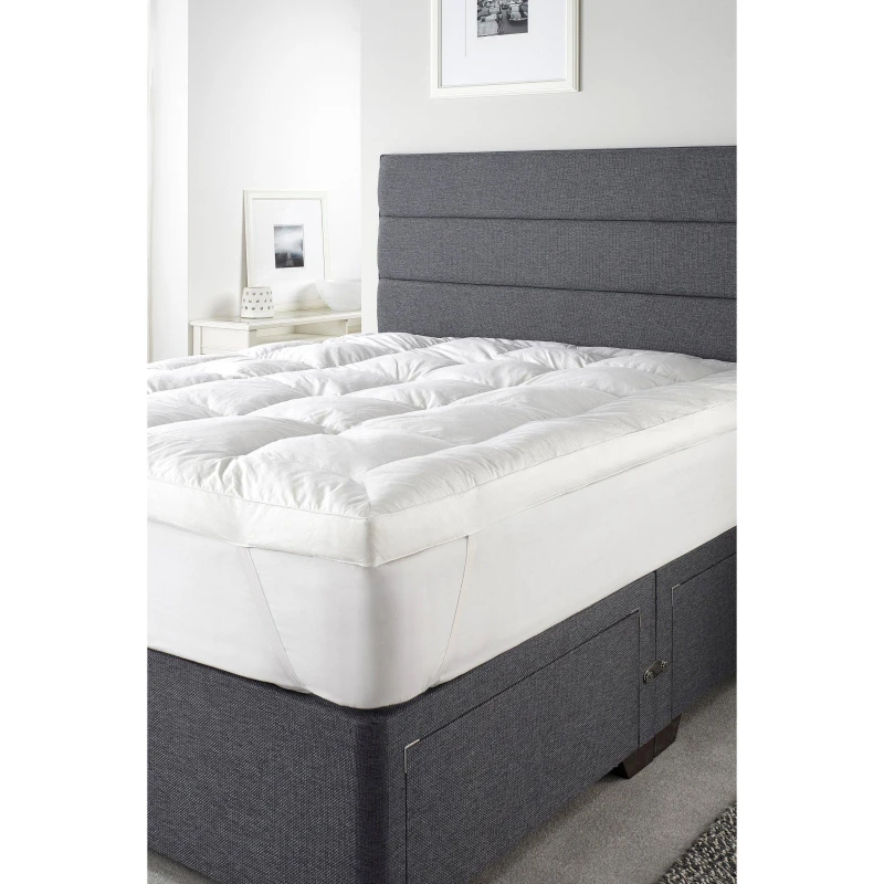 Image of Downland Luxury Goose Feather & Down Topper White unisex King Size
