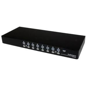Image of Startech 16 Port 1U RackMount USB KVM OSD Cables 8STSV1631DUSBUK