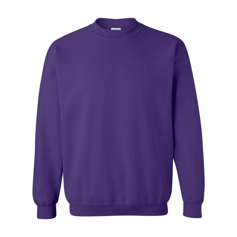 Image of Gildan Womens Heavy Blend Crewneck Sweatshirt in Purple Size: Small Purple Female S