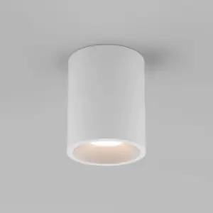 Image of Kos Outdoor Round Surface Mounted LED Downlight Textured White IP65