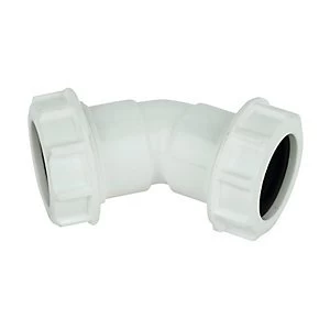 Image of FloPlast WC18 Unicom Compression Waste 135 Deg Bend - 32mm