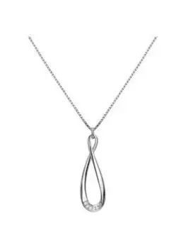 Image of Hot Diamonds Flourish Pendant, Silver, Women