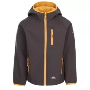 Image of Trespass Childrens/Kids Kian Softshell Jacket (9/10 Years) (Dark Grey)