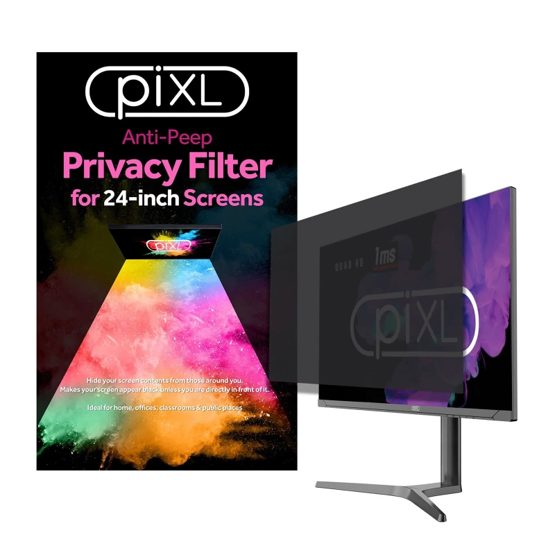 Image of piXL piXL 24-Inch Monitor Privacy Screen/ Privacy Filter, Anti-Glare, Anti-Peep, Anti-Static, Blackout SCRPRO24
