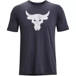 Image of Under Armour Project Rock Brahma Short Sleeve T-Shirt Mens - Purple
