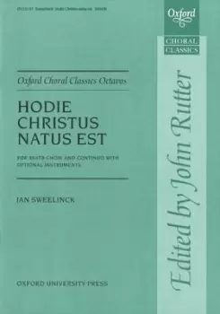 Image of Hodie Christus natus est by Jan Pieterszoon Sweelinck