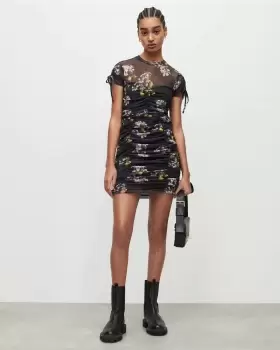 Image of AllSaints Giorgia Eugenia Floral Mini Dress
