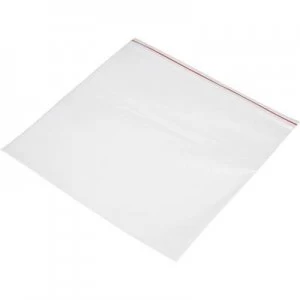 Image of Grip seal bag wo write on panel W x H 250 mm x 250 mm Transparent Polyethyl