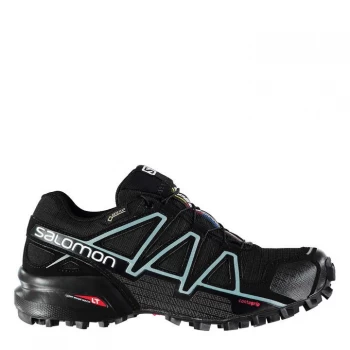 Image of Salomon SpeedCross 4 GTX Ladies Trail Running Shoes - Black/Blue