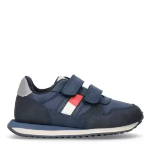 Image of Tommy Hilfiger Low Velcro 3 Sneakers - Blue