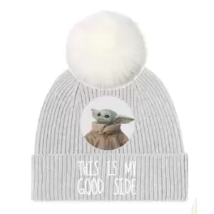 Image of Star Wars: The Mandalorian Good Side Beanie (One Size) (Grey)