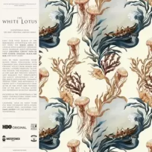 Image of Original Soundtrack The White Lotus - White Vinyl - Sleeve Variant 3 Jellyfish - Sealed 2023 UK 2-LP vinyl set WRWTFWW076.3
