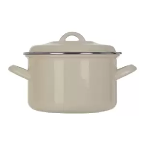 Image of Premier Housewares Small Casserole Dish - White Enamel