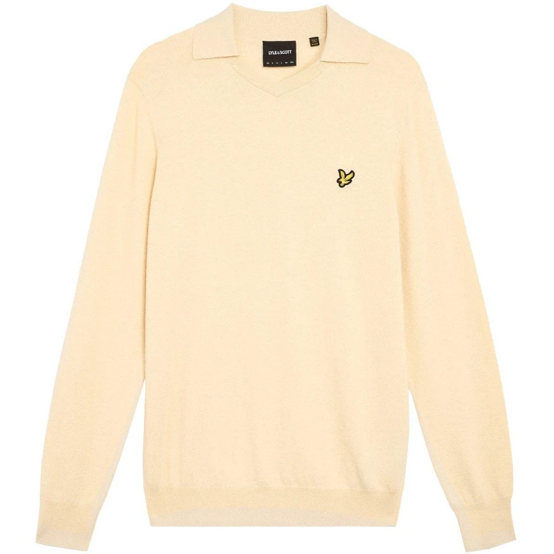 Image of Lyle and Scott Mens Crew Neck Jumper Drop Cloth male M