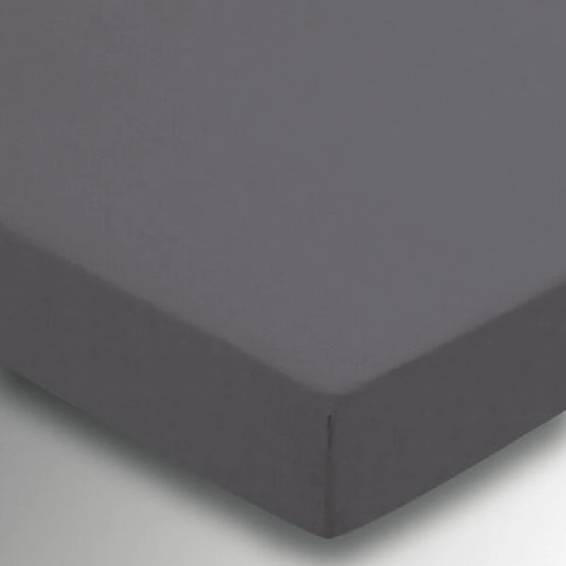 Image of Helena Springfield Helena Springfield 'Plain Dye' Polycotton Fitted Sheet Extra Deep in Charcoal Size: Super King Fitted Charcoal Super King Fitted