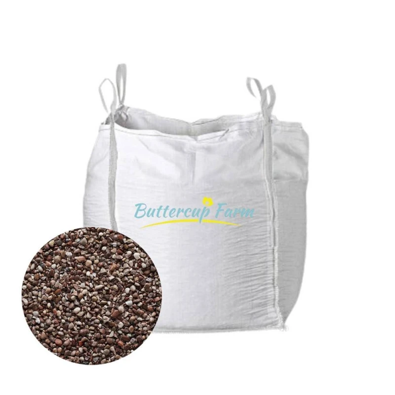 Image of Buttercup Farm 12-20mm Pink Stone Chippings - Premium Aggregate Bulk Bag - 850 kilos Multicolor Unisex
