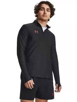 Image of Under Armour Mens Challenger Pro Layer 1/4 Zip, Black, Size 2XL, Men