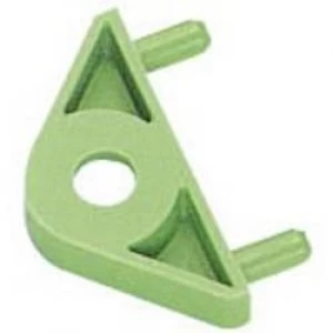 Image of DIN rail casing mounting element Polyamide Green