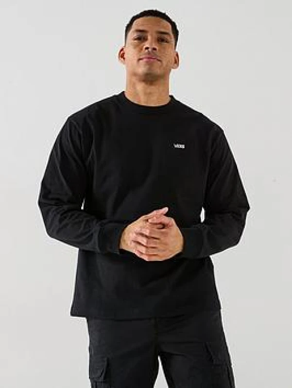 Image of Vans LEFT CHEST II LOOSE LS mens in Black