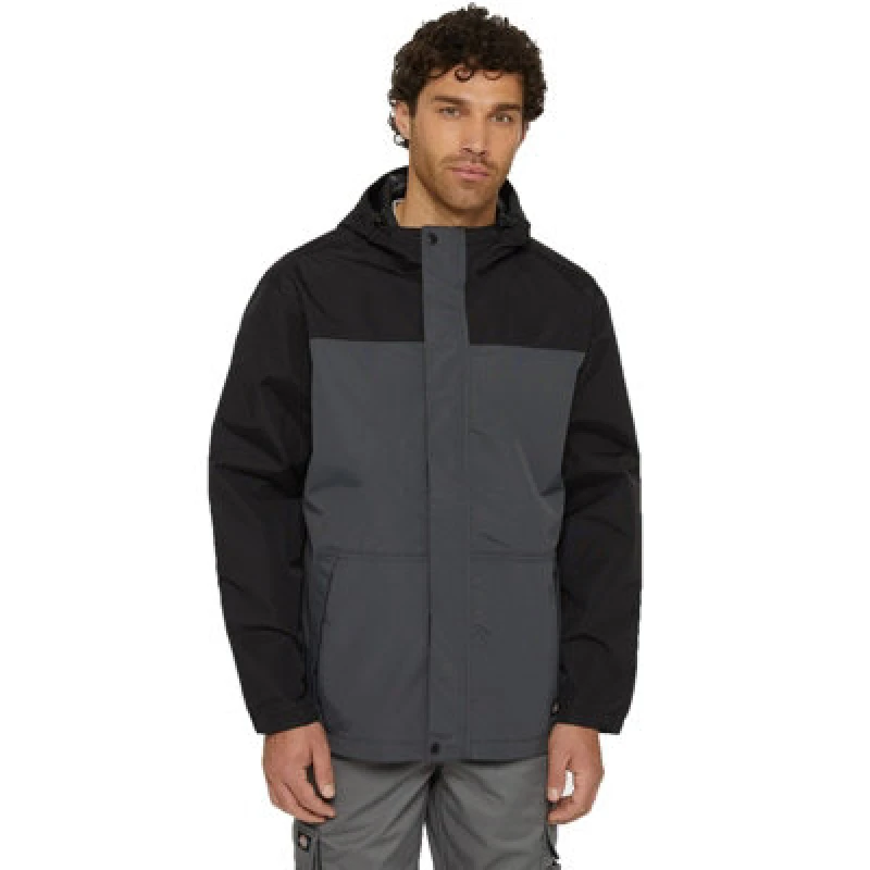 Image of Dickies Waterproof Rain Jacket Charcoal