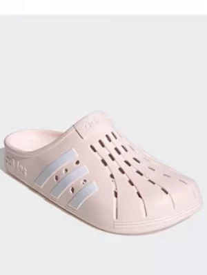 Image of adidas Originals Adilette Clogs, White/Black, Size 4, Men