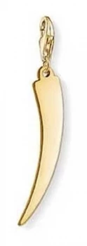Image of Thomas Sabo Gold Plated Sterling Silver Tooth Charm Pendant Jewellery