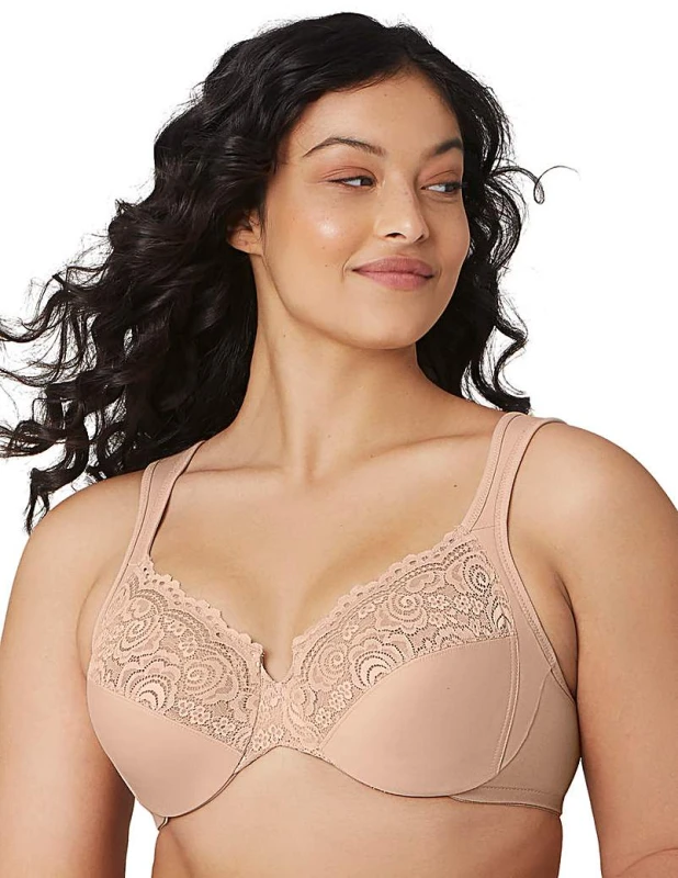 Image of Glamorise Glamorise 1240 Back Close Wonderwire Bra Skin - Glamorise - Size: 48E Skin Female 48E BH59425