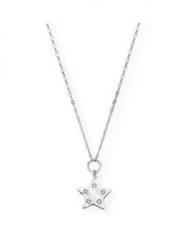 Image of Chlobo Sterling Silver Cubic Zirconia Quinary Star Necklace