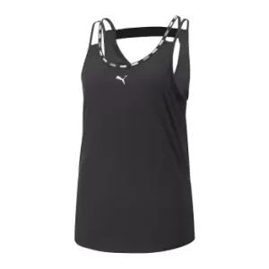 Image of Strong TriBlend Gym Vest Top with Logo Print