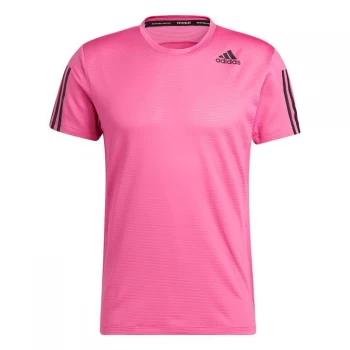 Image of adidas Primeblue AEROREADY 3-Stripes Slim T-Shirt Mens - Pink
