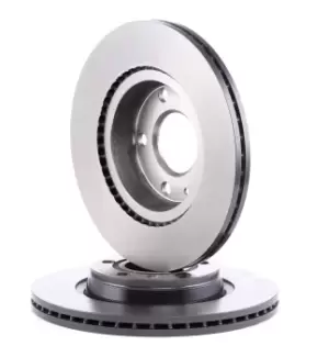 Image of PAIR PAINTED BREMBO BRAKE DISCS 09.7196.11