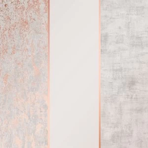 Image of Graham & Brown Superfresco Colours Milan Stripe Wallpaper - Rose Gold