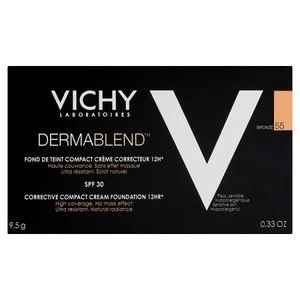 Image of Vichy Dermablend Compact Cream Foundation 55 Bronze