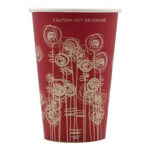 Image of Paper Vending Cup 9oz 25cl Swirl Design Pack of 1000 HHPAVC09A